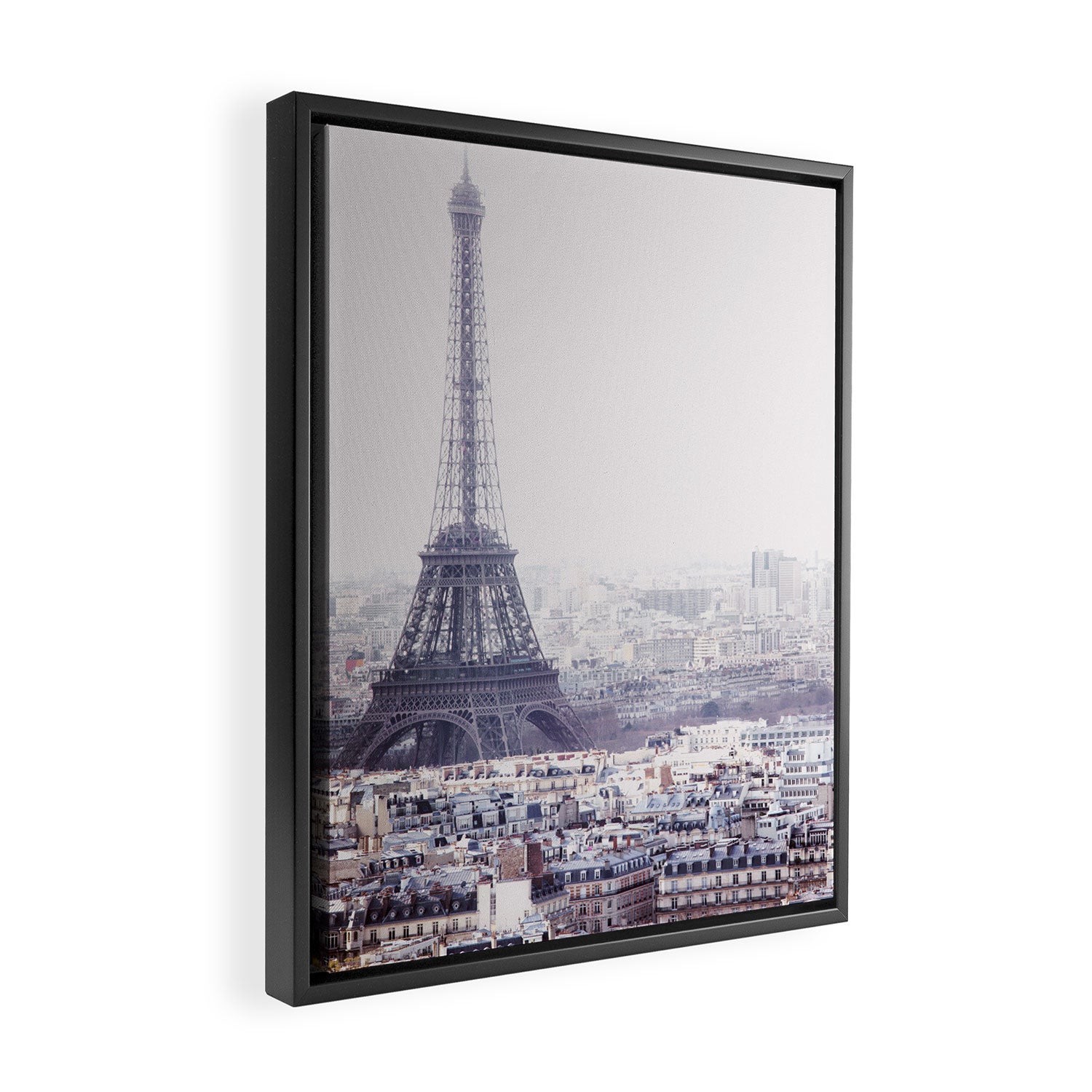 Paris Skyline with Eiffel Tower Framed Canvas Print Gallery Image 2