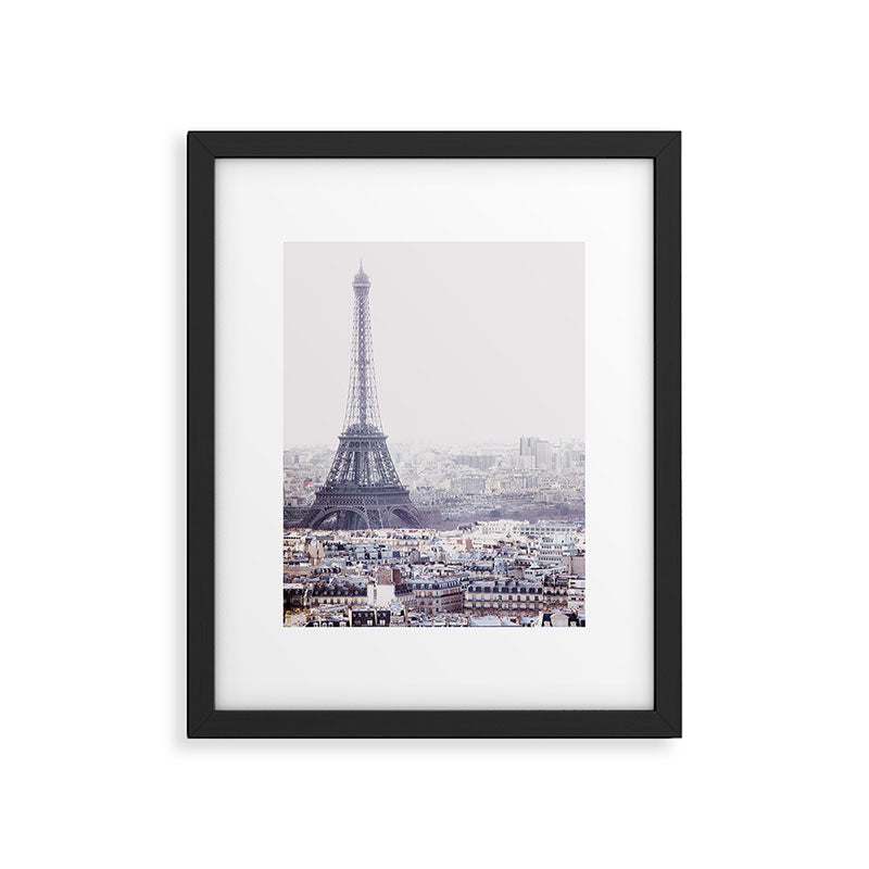 Paris Skyline with Eiffel Tower Framed Art Print Gallery Image 4