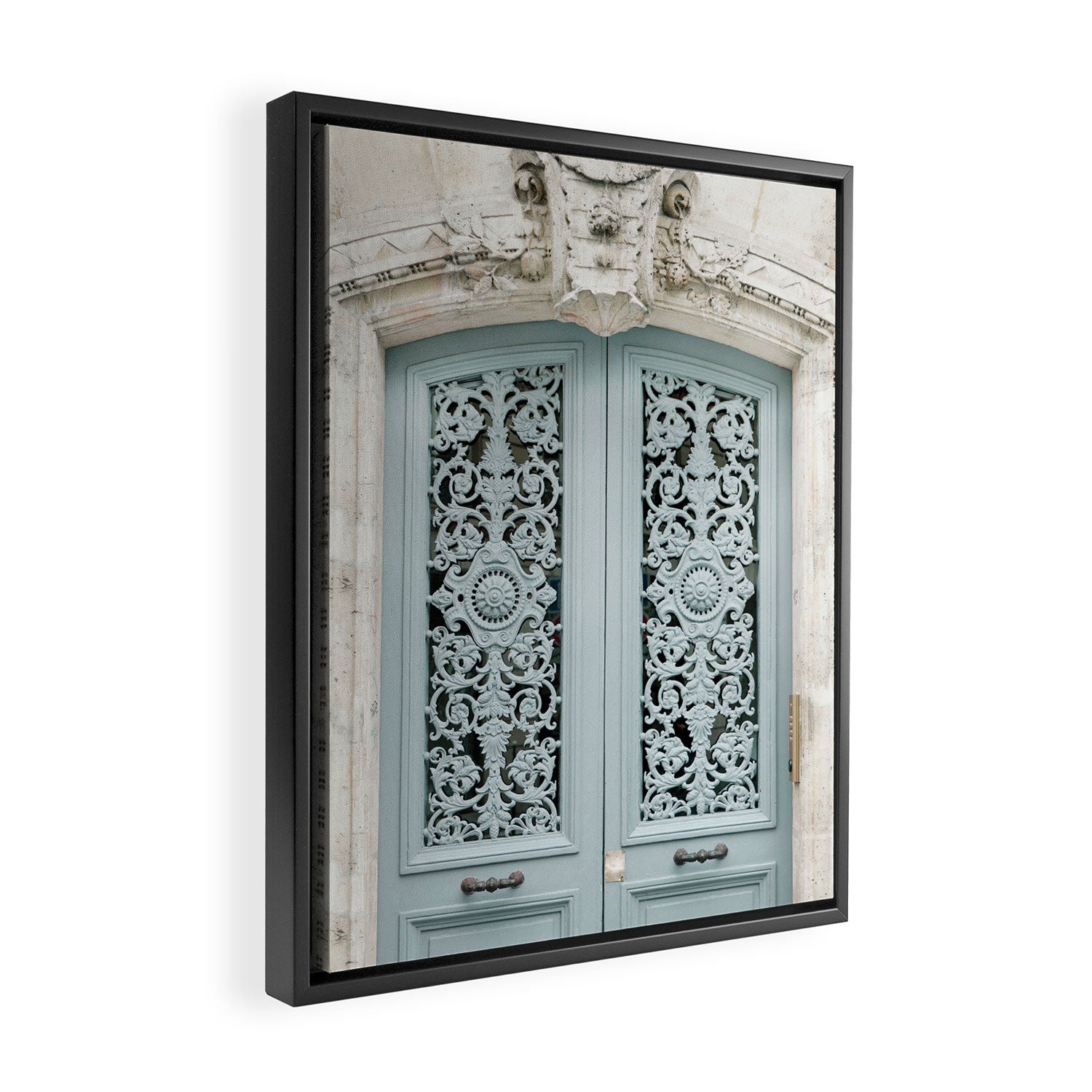 Paris Street Detail #1 Framed Canvas Print Gallery Image 2