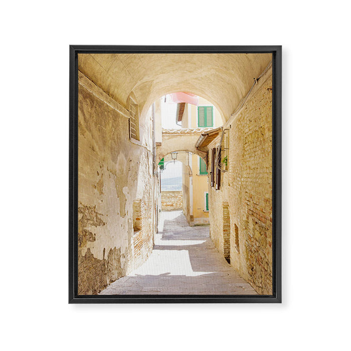 Passaggio - Mediterranean Italy Photography Framed Canvas Print Gallery Image 1