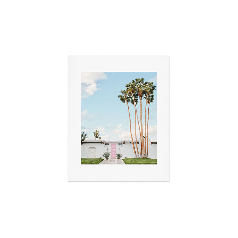 Pink Door in Palm Springs Art Print Gallery Image 1
