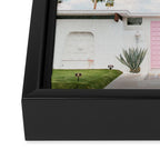 Pink Door in Palm Springs Framed Canvas Print Gallery Image 3