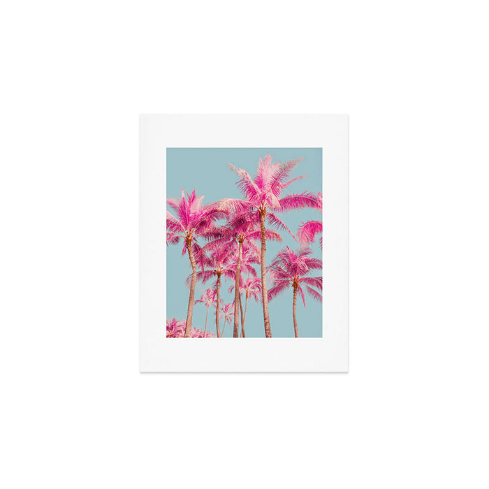 Pink Palm Trees - Surreal Nature Photography Print Art Print Gallery Image 1