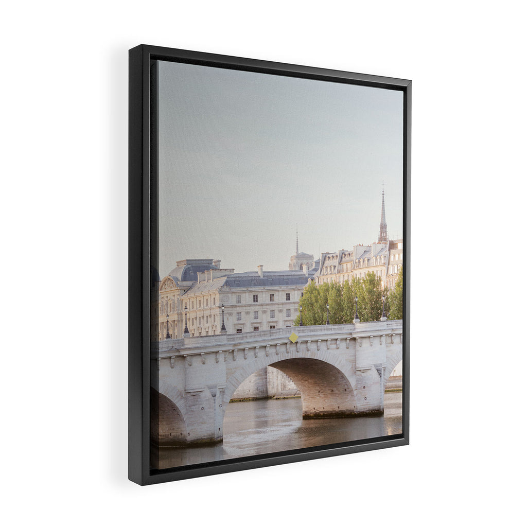 Pont Neuf on the Seine - Paris Framed Canvas Print Gallery Image 2