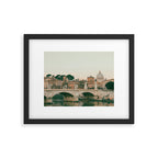 Ponte Vittorio Emanuele Bridge at Sunset - Rome Travel Photography Art Print | Italy Framed Art Print Gallery Image 5