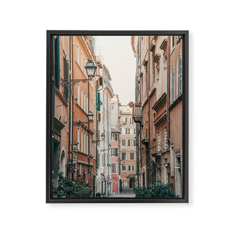 Roman Street - Rome Italy Travel Photography Framed Canvas Print Gallery Image 6