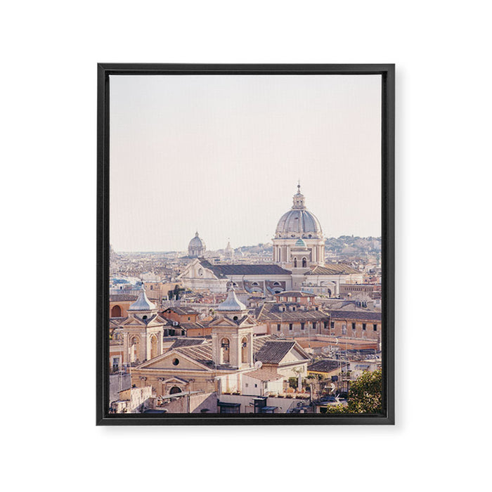 Roman Sunrise - Rome Italy Travel Photography Framed Canvas Print Gallery Image 1