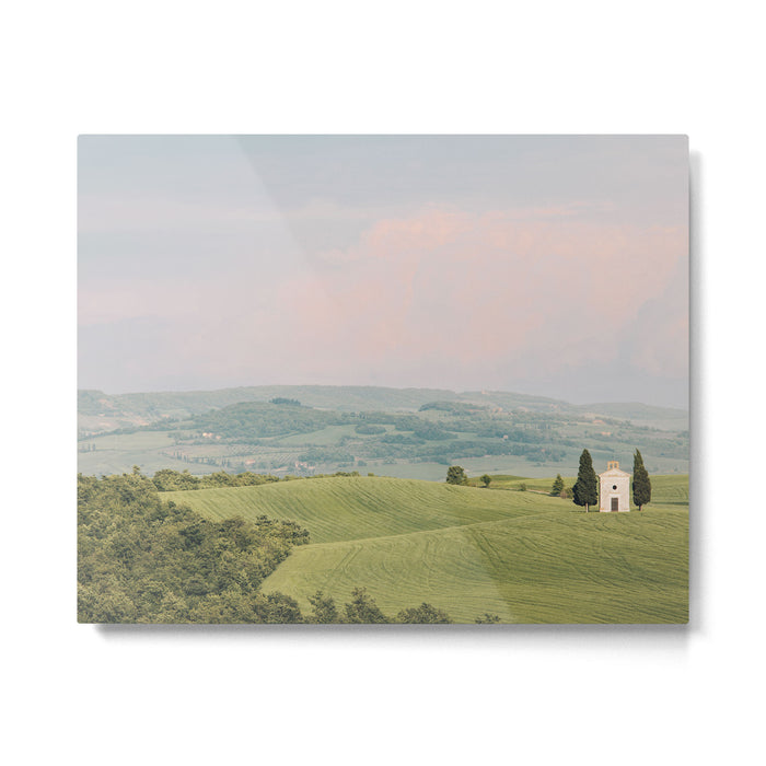 San Quirico d'Orcia, Fine Art Travel Photography Print, Tuscany Italy Metal Print Gallery Image 1