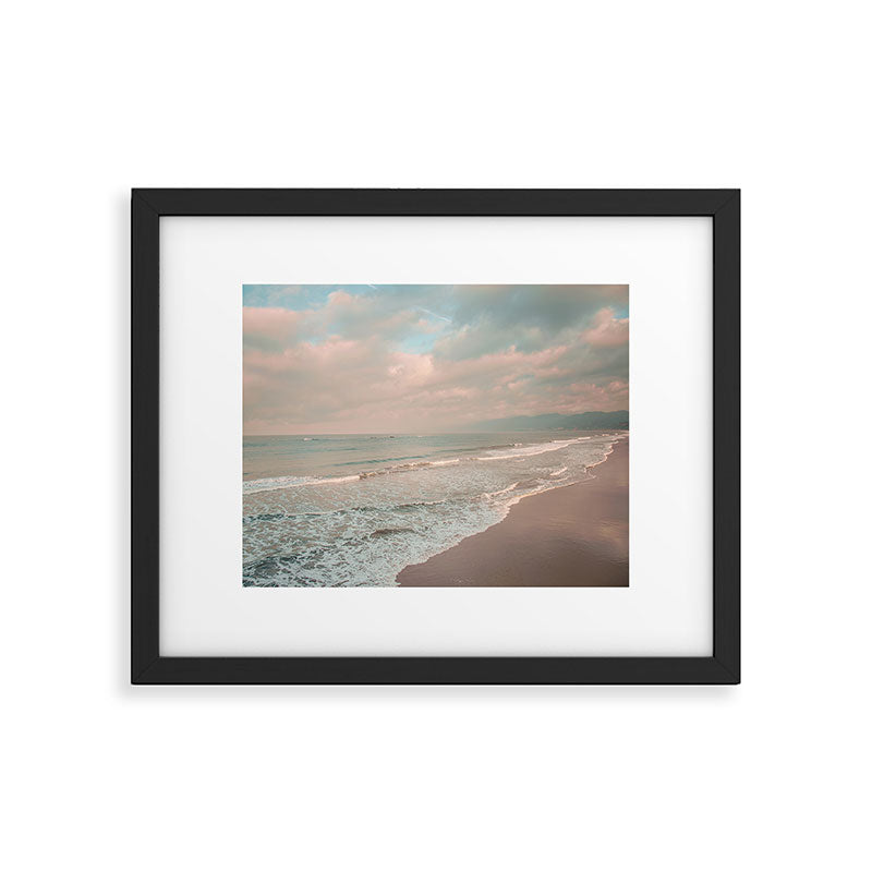 Santa Monica Beach - Coastal Landscape Photography, California Framed Art Print Gallery Image 5