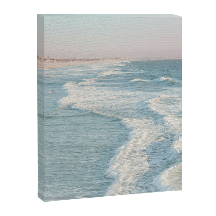 Santa Monica - California Beach Photography Canvas Print Gallery Image 1
