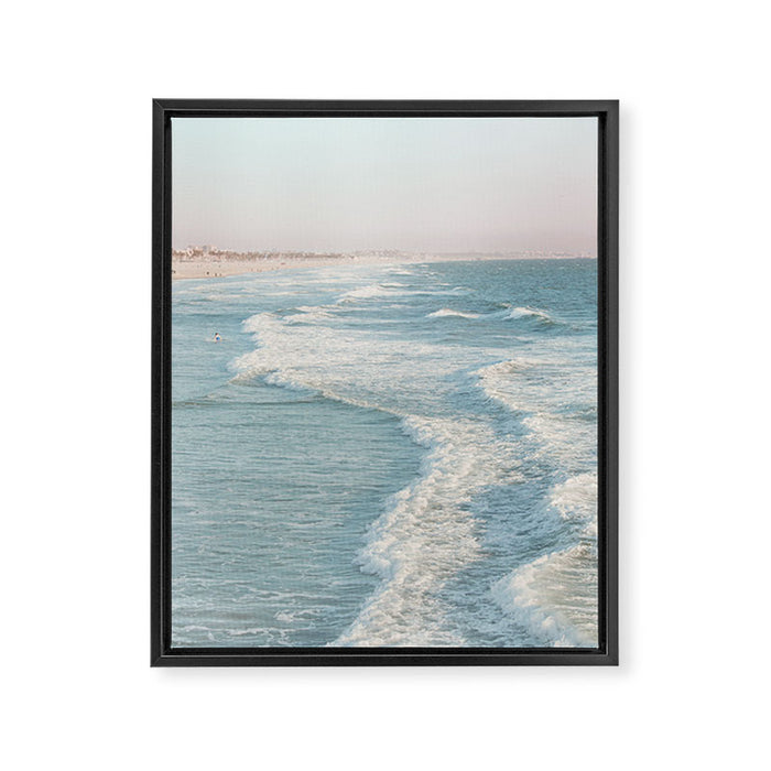 Santa Monica - California Beach Photography Framed Canvas Print Gallery Image 1