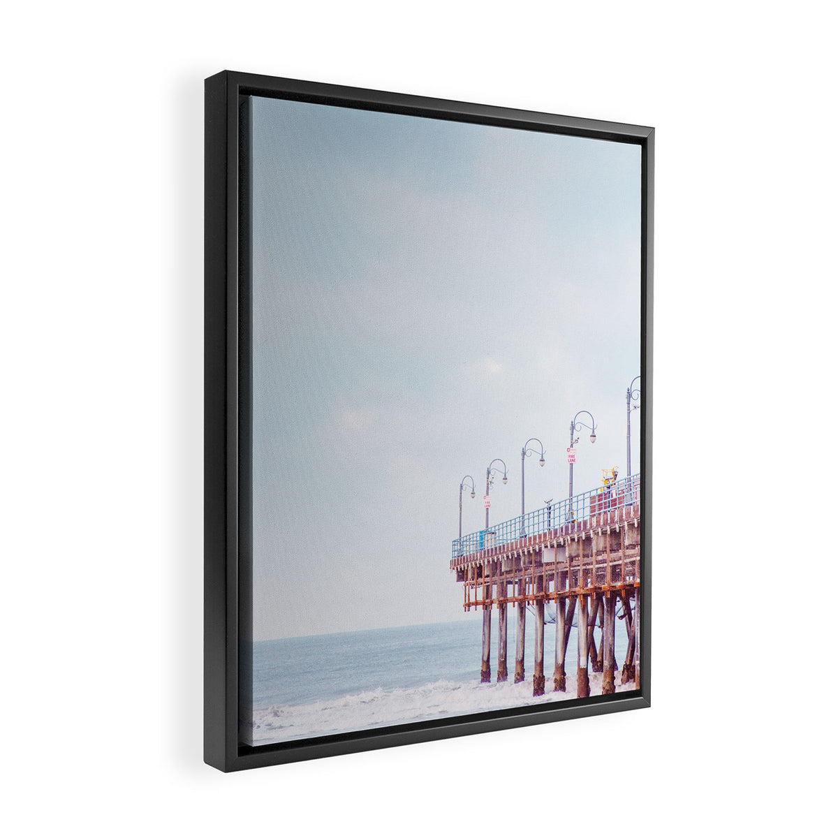 Santa Monica California Framed Canvas Print Gallery Image 2
