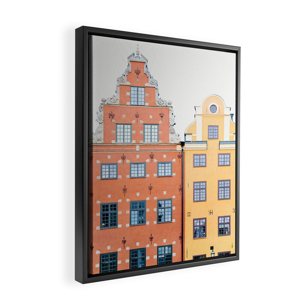 Scandinavian Color - Stockholm Sweden Travel Photography Framed Canvas Print Gallery Image 2