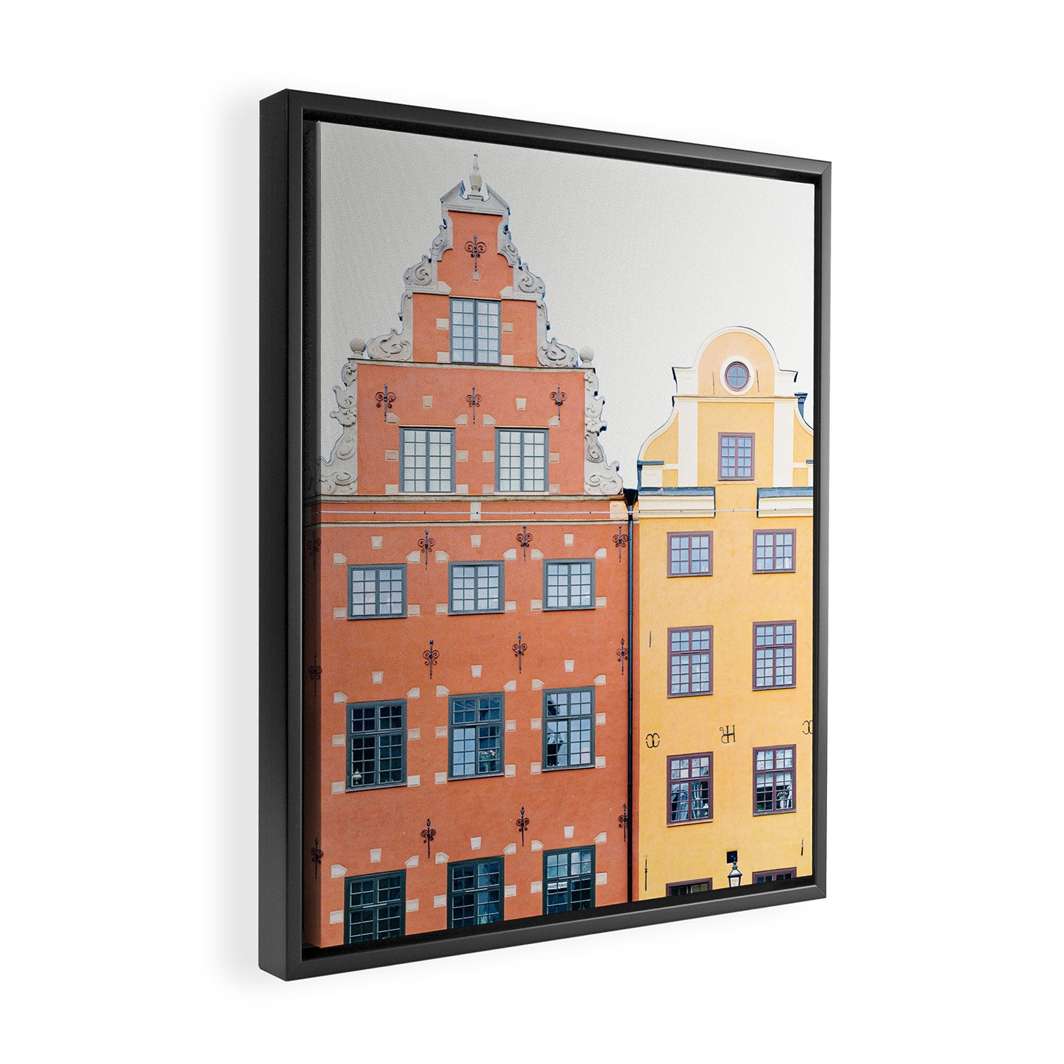 Scandinavian Color - Stockholm Sweden Travel Photography Framed Canvas Print Gallery Image 2