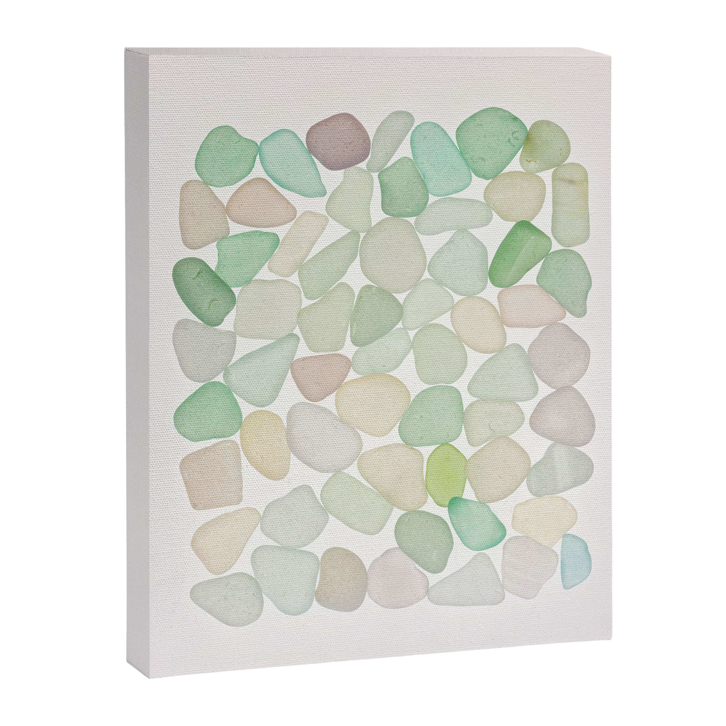 Sea Glass Collection - Soft Pastels Canvas Print Gallery Image 6