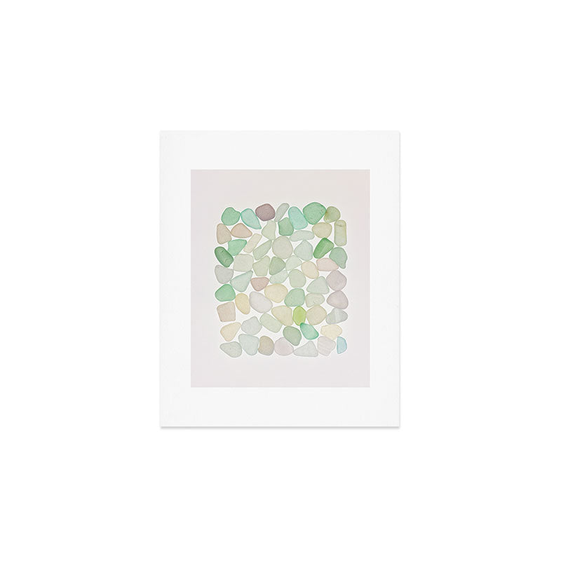 Sea Glass Collection - Soft Pastels Art Print Gallery Image 1
