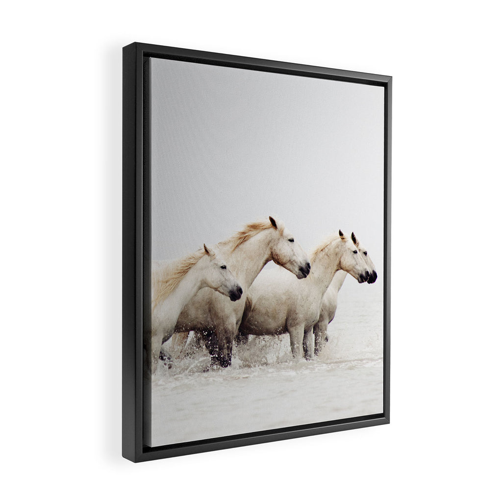 Sea Horses Framed Canvas Print Gallery Image 2