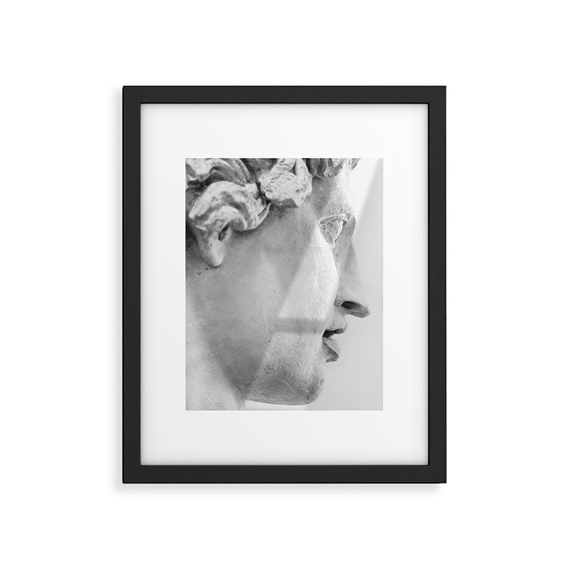 Shadow Figure II - Black and White Framed Art Print Gallery Image 5