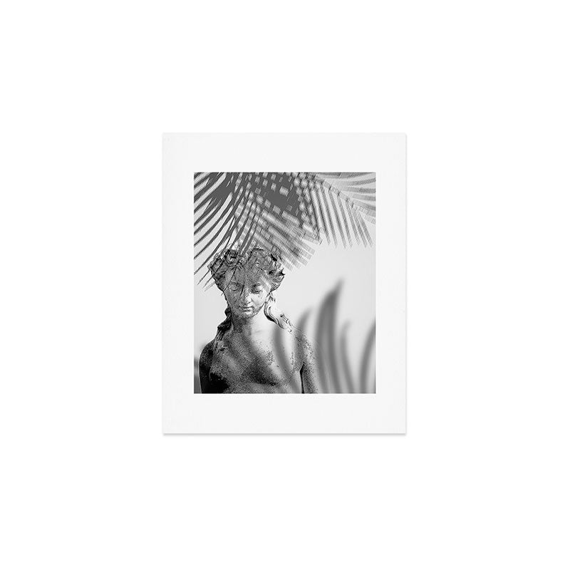 Shadowy Woman - Black and White Photography Art Print Gallery Image 1