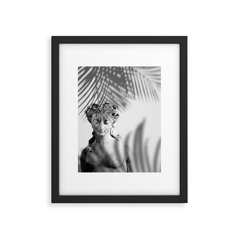 Shadowy Woman - Black and White Photography Framed Art Print Gallery Image 5