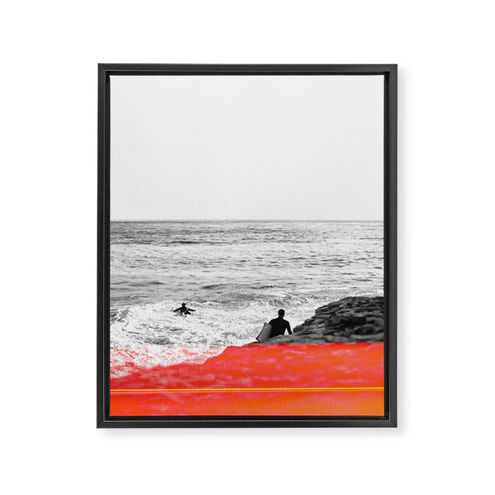 Surf Flare Framed Canvas Print Gallery Image 1