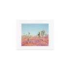 Surreal Pink Desert - Joshua Tree Landscape Photography Art Print Gallery Image 1