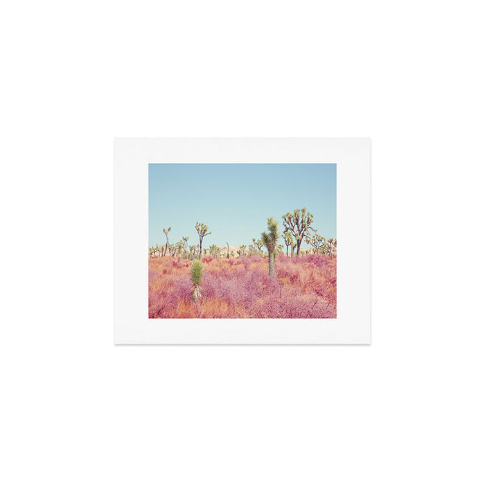 Surreal Pink Desert - Joshua Tree Landscape Photography Art Print Gallery Image 1