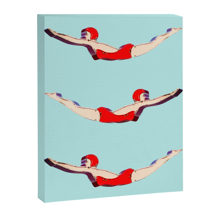 Swimmer Girls Canvas Print Gallery Image 1