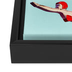 Swimmer Girls Framed Canvas Print Gallery Image 3