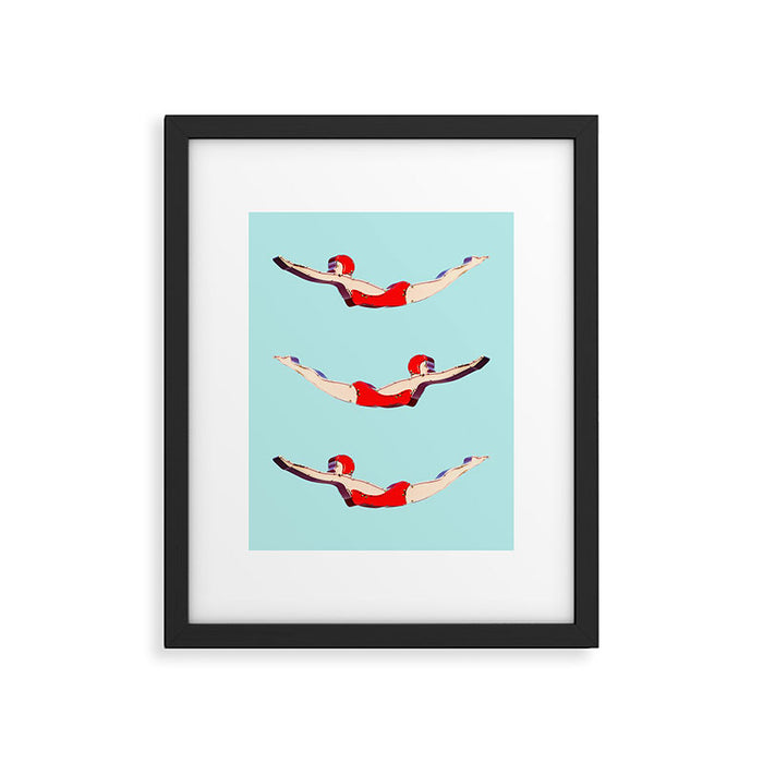 Swimmer Girls Framed Art Print Gallery Image 1