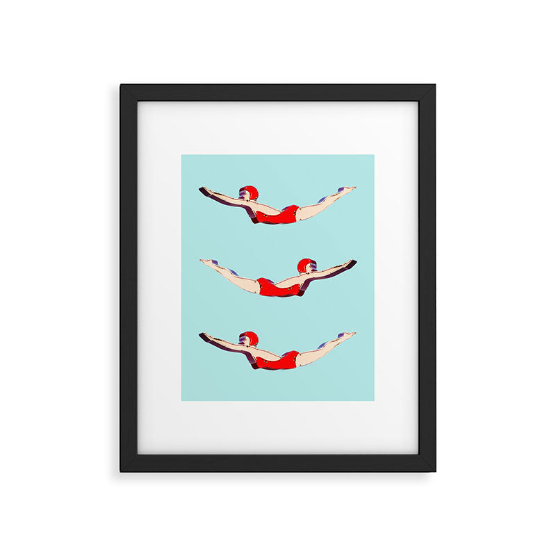 Swimmer Girls Framed Art Print Gallery Image 6