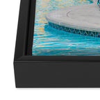 Swimming in Palm Springs - Travel Photography Framed Canvas Print Gallery Image 3