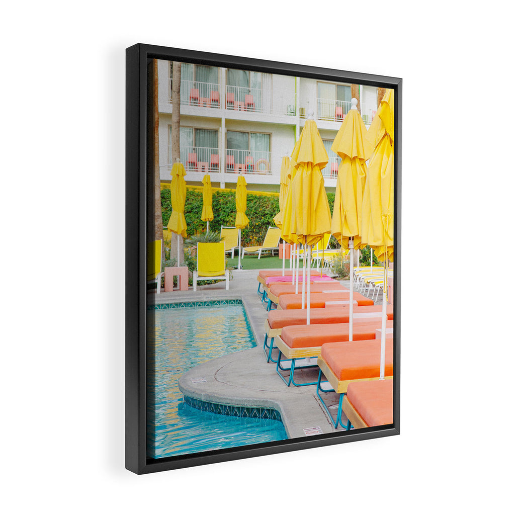 Swimming in Palm Springs - Travel Photography Framed Canvas Print Gallery Image 2
