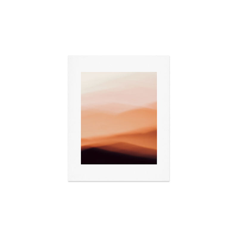 Terracotta Mountains Art Print Gallery Image 1