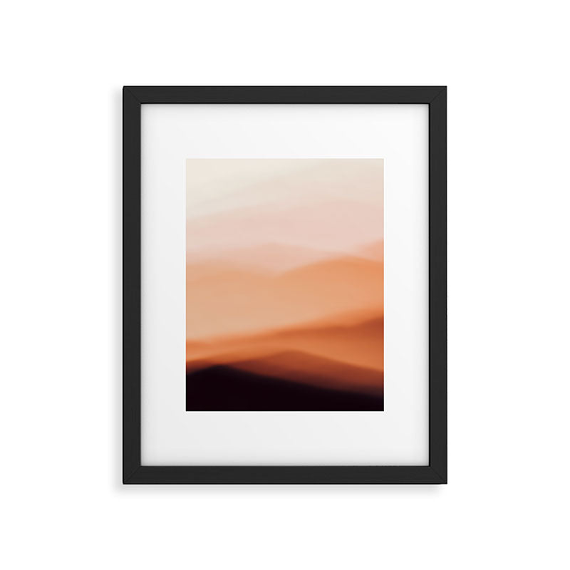 Terracotta Mountains Framed Art Print Gallery Image 5