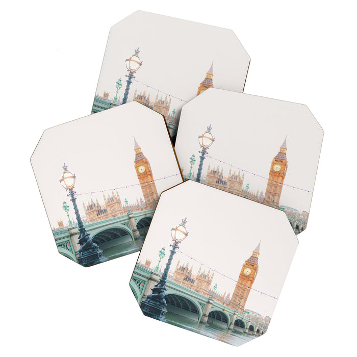 Thames Sunrise - London England Travel Photography Coaster Gallery Image 1