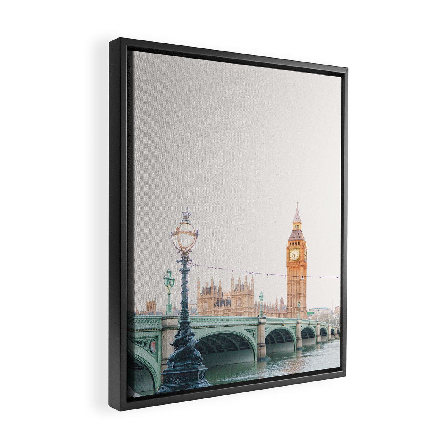 Thames Sunrise - London England Travel Photography Framed Canvas Print Gallery Image 2