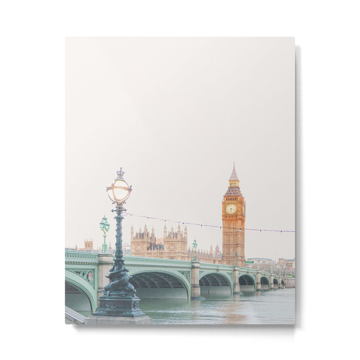 Thames Sunrise - London England Travel Photography Metal Print Gallery Image 1