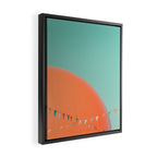 The Big Orange - Retro Diner Photography, Midcentury Modern Framed Canvas Print Gallery Image 2
