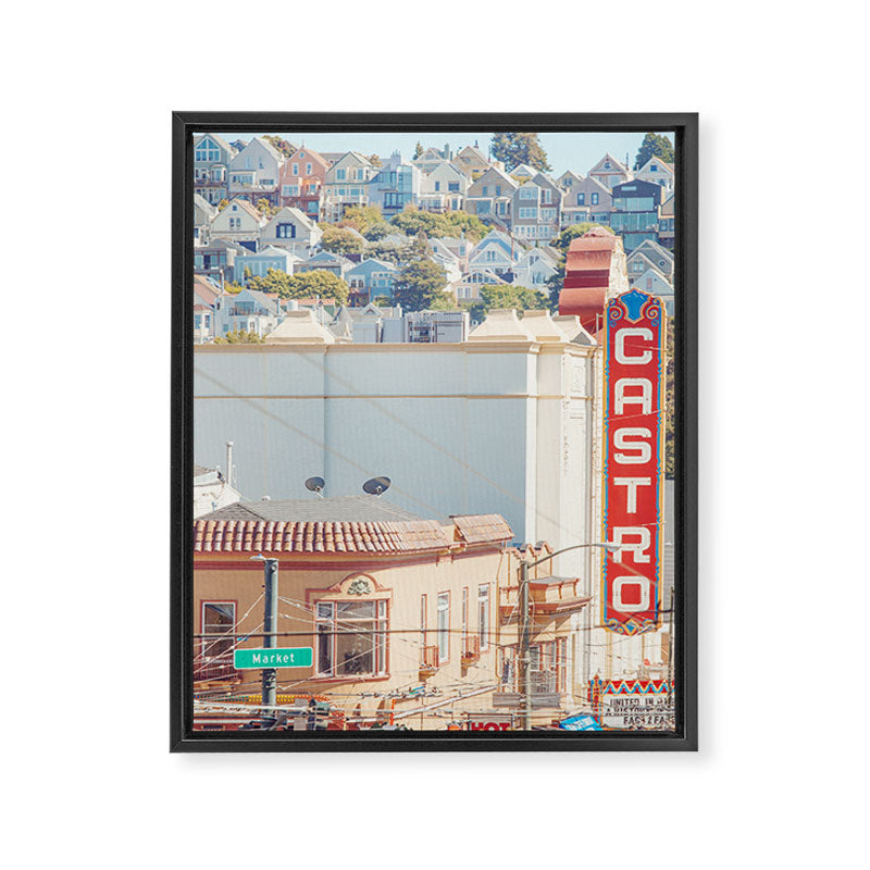 The Castro - San Francisco Photography Framed Canvas Print Gallery Image 6