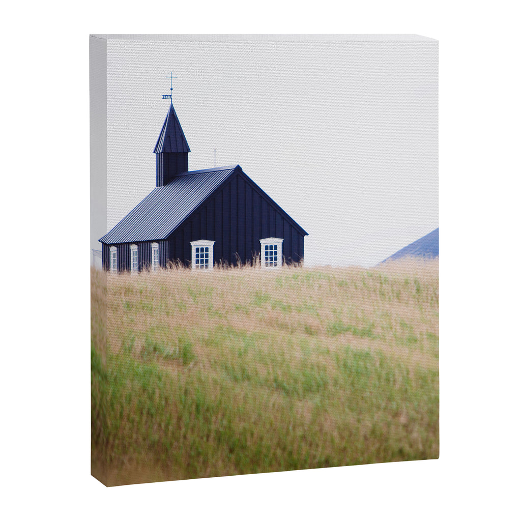 The Little Black Church - Iceland Landscape Photography Canvas Print Gallery Image 8