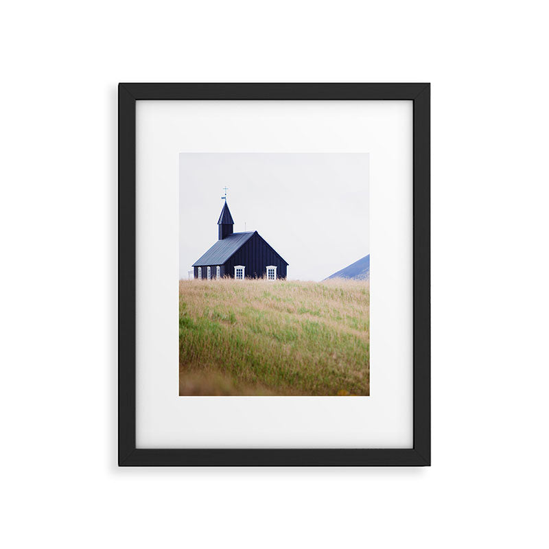 The Little Black Church - Iceland Landscape Photography Framed Art Print Gallery Image 6