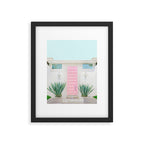 The Pink Door, Palm Springs, California Framed Art Print Gallery Image 4