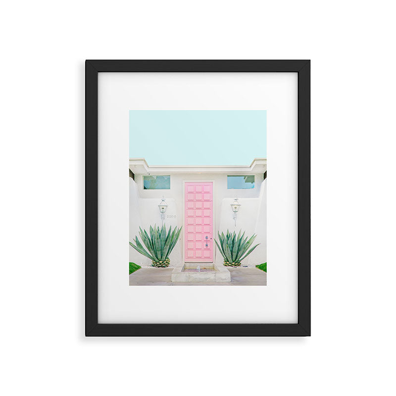 The Pink Door, Palm Springs, California Framed Art Print Gallery Image 4