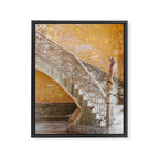 The Staircase - Havana Cuba Architecture, Travel Photography Framed Canvas Print Gallery Image 6