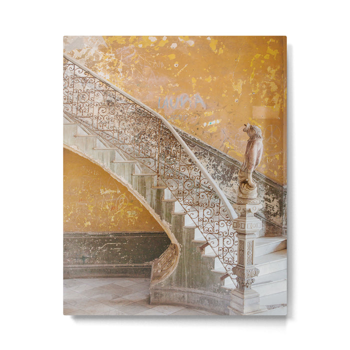 The Staircase - Havana Cuba Architecture, Travel Photography Metal Print Gallery Image 1