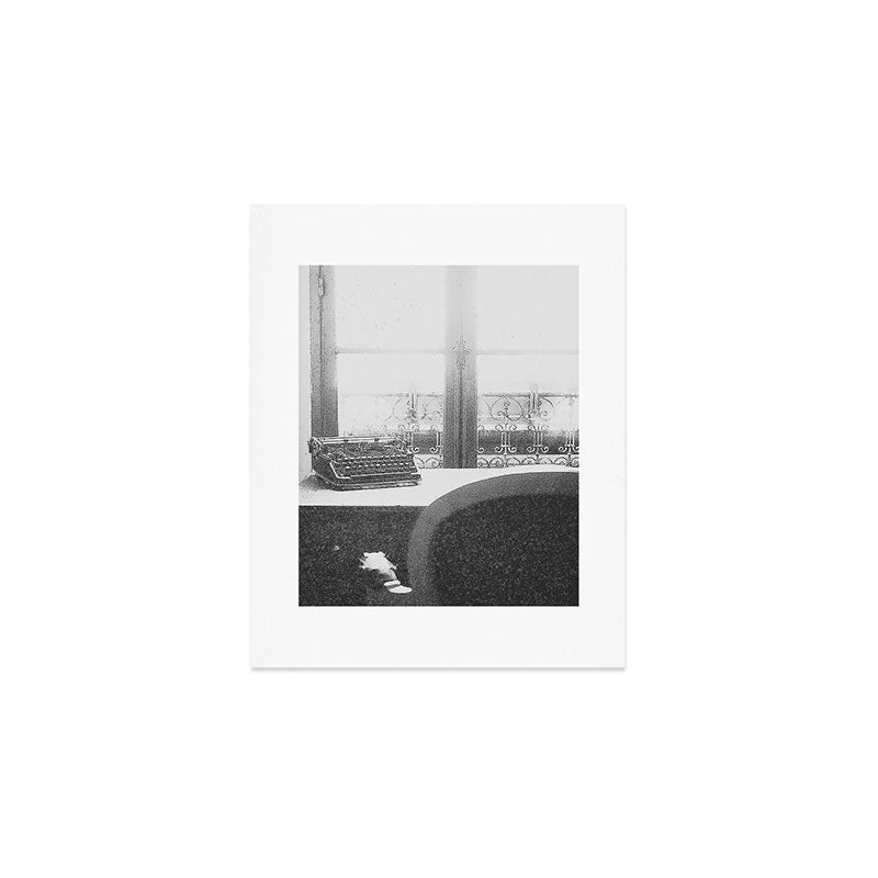 The Writer's Life - Black and White Paris Photography Art Print Gallery Image 1