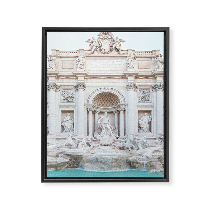 Trevi Fountain - Rome Italy Architecture, Travel Photography Framed Canvas Print Gallery Image 6