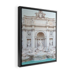 Trevi Fountain - Rome Italy Architecture, Travel Photography Framed Canvas Print Gallery Image 2