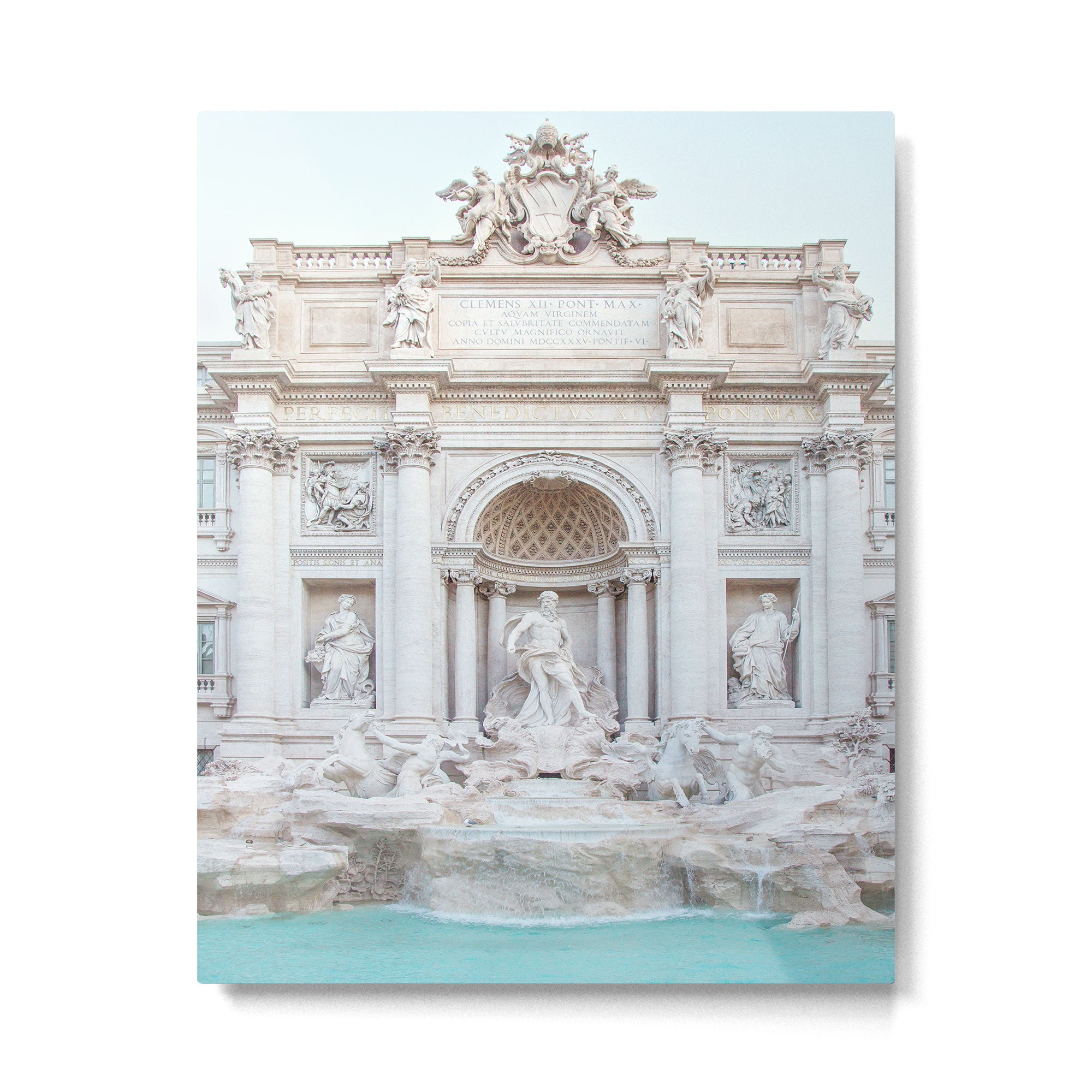 Trevi Fountain - Rome Italy Architecture, Travel Photography Metal Print Gallery Image 4